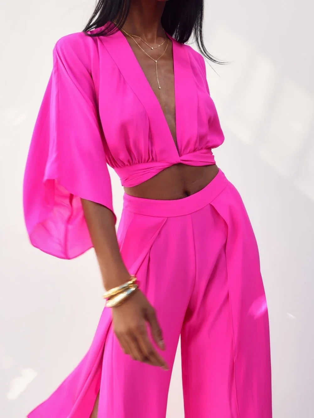 Malka Kimono Wrap Top Medium